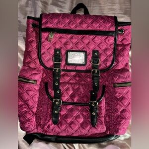 Juicy Couture Pink Quilted Backpack